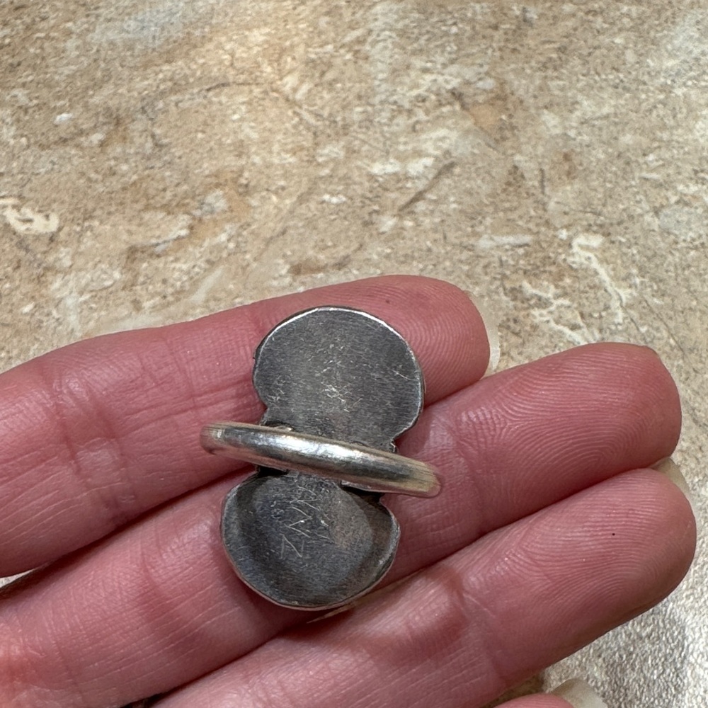 Turquoise Silver Women's Ring - Picture 8 of 13